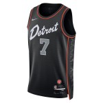 Maillot NBA Detroit Pistons Killian Hayes Nike 2023-24 City Edition Noir Swingman - Homme